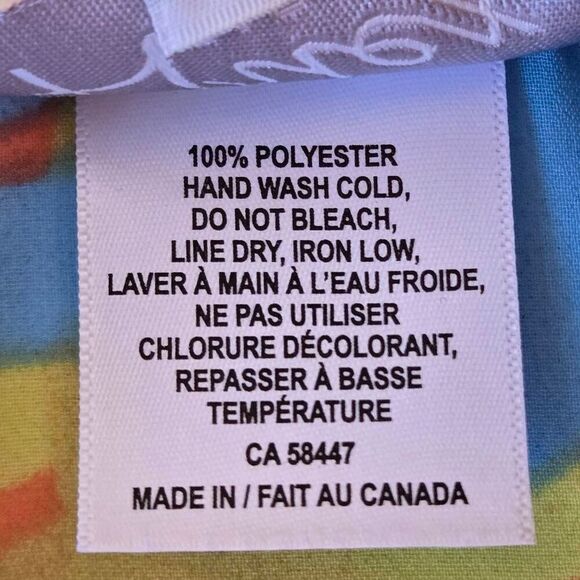 Artex Fashions Womens Button Front Semi-Sheer Longline Blouse Multicolor Medium - Picture 6 of 11